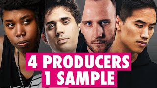 4 PRODUCERS FLIP THE SAME SAMPLE ft Anomalie Zomboy Kilamanzego [upl. by Haymo7]