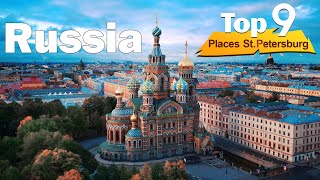 Top 9 Places To Visit In russia St Petersburg 4K Travel Guide [upl. by Coletta]