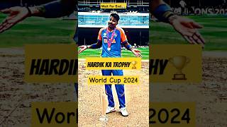 Hardik Pandiya Ka Trophy Statue 😱World Cup 2024 cricket hardikpandya shorts [upl. by Adler]