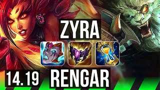 ZYRA vs RENGAR JGL  10112 69 winrate Legendary  EUW Challenger  1419 [upl. by Jeniece]