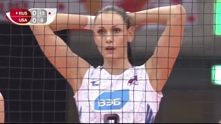 2015 FIVB Womens World Cup Russia VS USA Women Volleyball 1080p [upl. by Enelrad185]