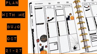 PLAN WITH ME BUJO OCT 2127 [upl. by Rysler]