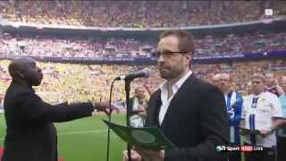 FA Cup Fans Choir and Alfie Boe sing Abide with Me [upl. by Eemla]