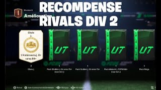 JOUVRE MES RECOMPENSE RIVALS DIV 2 IL SONT HORRIBLE FC 25 [upl. by Gowrie111]