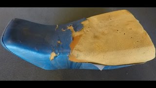 How to Re upholstery your own Motorcycle seat motorcycle repair Homemade [upl. by Lienhard403]