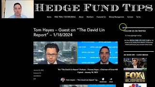 Hedge Fund Tips with Tom Hayes  VideoCast  Episode 223  January 25 2024 [upl. by Lotte]