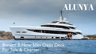 ALUNYA  BENETTI BNOW 50M OASIS DECK FOR SALE AND CHARTER [upl. by Mareld]