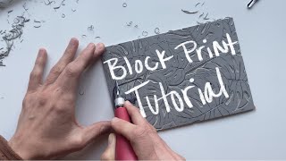 PRINTMAKING Tutorial  How To LINOCUT for Beginners Pt 2 [upl. by Isborne]