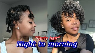 My Natural hair night  morning routine for  length retention  part 2 [upl. by Anole53]