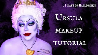 31 DAYS OF HALLOWEEN  The Little Mermaid’s Ursula Makeup Tutorial [upl. by Drauode]