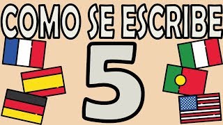 Como se Escribe el Número 5 [upl. by Mellins]