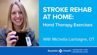 quotStroke Rehab at Home Hand Therapy Exercisesquot 52223 [upl. by Naujak]