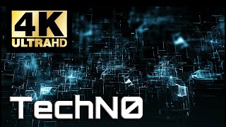 4K High Tech Hacker Screensaver with Techno Music  1 Hour [upl. by Orford]