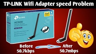 TPLINK Wifi 🛜 Adapter speed Problem Solved  👍 WiFi speed salutations 💯 computer bestpcbuild [upl. by Amliv]