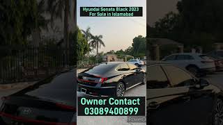 Hyundai Sonata Black 2023 For Sale in Islamabad Post Code 2709202401cardealerkarachi suzukialto [upl. by Petersen]