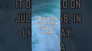 Unveiling Natures Fury The Astonishing Lituya Bay Tsunami of 1958 🌊🏔️ shorts [upl. by Jews742]