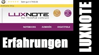 Erfahrungsbericht Luxnote Refurbished Thinkpad [upl. by Eryn]