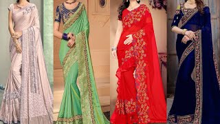 Party Wear Latest Designer Saree  Designer Party Wear Saree Collection  Party Wear New Saree 2024 [upl. by Ecidnak]