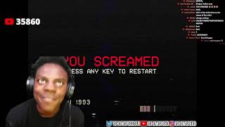 IShowSpeed Plays Dont Scream Horror Game 😨 FULL VIDEO DELETED STREAM [upl. by Fidelis]