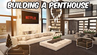 BUILDING A PENTHOUSE IN BLOXBURG [upl. by Bowes]