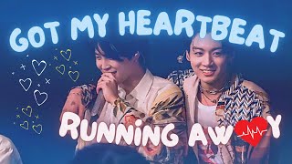 JikookKookmin  Got My Heartbeat Running Away [upl. by Inad]