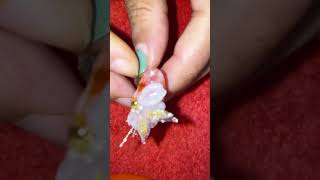 Tutorial Nailart motif butterfly nailart nailartmotif shorts shortsvideo [upl. by Arbmahs]