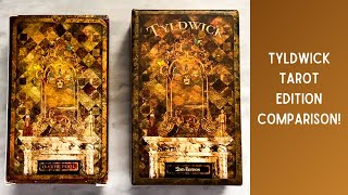 Tyldwick Tarot First and Second Edition Comparison [upl. by Ayatnohs]