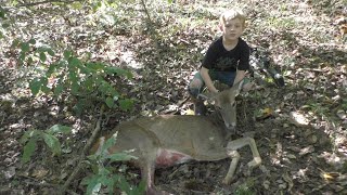 Bow Hunting Early Season Ohio 2024 Nephew Got A Big Mature Doe [upl. by Tracie]