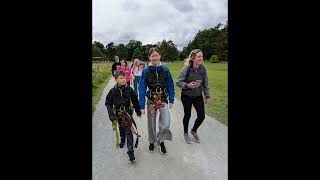 CRAZY 250m Zip Wire at Brockhole on Windermere Lake District [upl. by Arrad577]