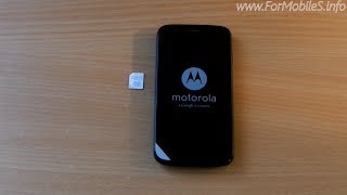 Motorola Moto G  Come inserire la SIM e fare il primo avvio [upl. by Carrie]