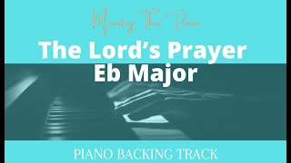 The Lords Prayer PIANO ACCOMPANIMENT with Lyrics in CC [upl. by Ennyl306]