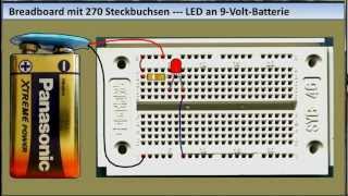 BAUANLEITUNGEN 05 ExperimentierSteckplatine Breadboard [upl. by Aindrea77]