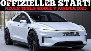 OFFIZIELLER START Neues Model Y Juniper 2025 mit neuer Batterietechnologie [upl. by Aciruam784]