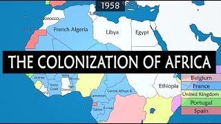 Colonization of Africa  Summary on a Map [upl. by Essie811]