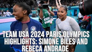 Team USA 2024 Paris Olympics Highlights Simone Biles Silver Rebeca Andrade Floor amp Gold [upl. by Ahsoet]