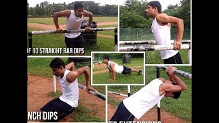 Best Bodyweight Tricep Exercises  HIT ALL 3 TRICEP HEADS [upl. by Eimar409]