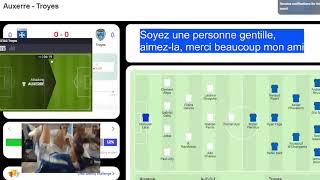 AJ Auxerre  live broadcast 🔴 with detailed visual and text effects 2024 [upl. by Nosac]