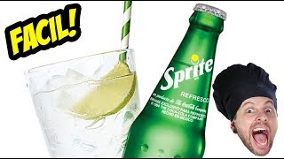 COMO FAZER SPRITE SUPER FÁCIL • REFRIGERANTE CASEIRO DE LIMÃO VegetariRANGO [upl. by Stricklan118]