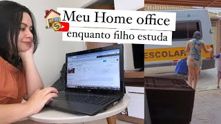 HOME OFFICE A TARDE ENQUANTO FILHO ESTÁ NA ESCOLA como subir um vídeo no YouTube [upl. by Sanez885]