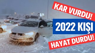 İstanbulun 2022 Kışı Kar Fırtınası Vorteks Vurdu [upl. by Yellac]