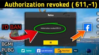 Authorization revoked 6111 Pubg BGMI authorization revoked 611 problem Fix New update ll [upl. by Tneicniv527]