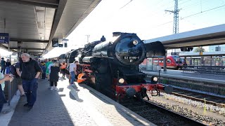 Dampflok 52 81951 am Nürnberger Hauptbahnhof [upl. by Odracir]