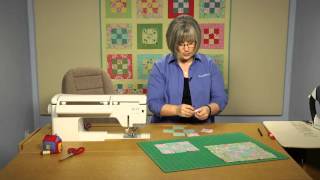 Quilting Quickly  Nine Patch Park Quilt Block Pattern [upl. by Ecallaw]