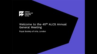 ALCS AGM 2023 [upl. by Ahsilet]