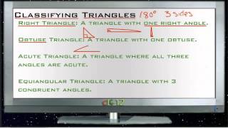 Classifying Triangles Lesson Basic Geometry Concepts [upl. by Edlin]