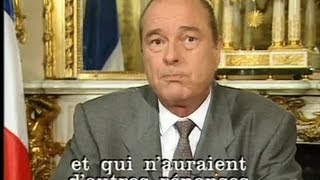 Voeux de Jacques Chirac [upl. by Lejna]