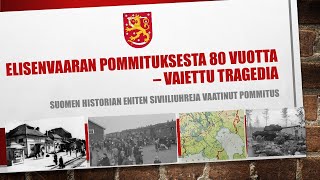 Elisenvaaran pommitus 2061944  Suomen historian pahin siviileihin kohdistunut pommitus [upl. by Anelrats]