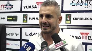 Yuasa Battery Grottazzolina  Mint Vero Volley Monza 23 Coach Ortenzi in Mixed Zone [upl. by Angadreme]