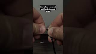 this is how i connect solid and stranded wires elektrisistatv diy electrician foryou [upl. by Yclek]