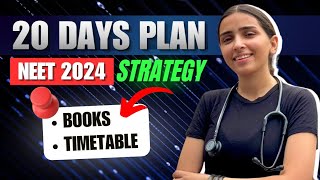 NEET 2024 Last 20 Days Ultimate Strategy [upl. by Piegari]